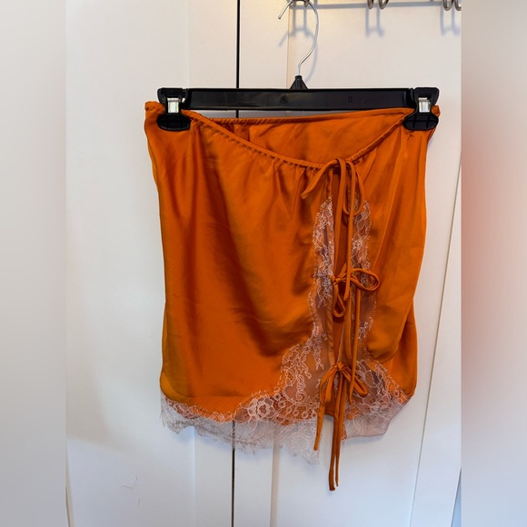 Free People Satin Mini Skirt - Picture 2 of 6